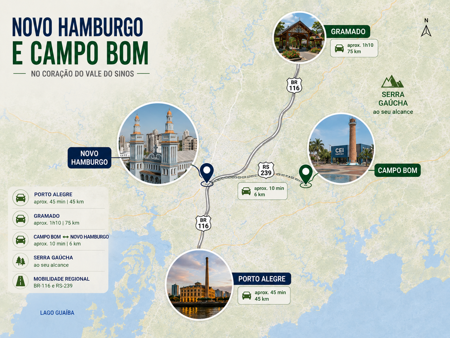Novo Hamburgo e Campo Bom - Vale do Sinos